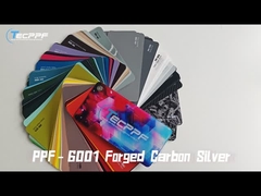 बनावटी कार्बन सिल्वर पेंट प्रोटेक्शन फिल्म 8mil रॉक चिप प्रोटेक्शन फिल्म